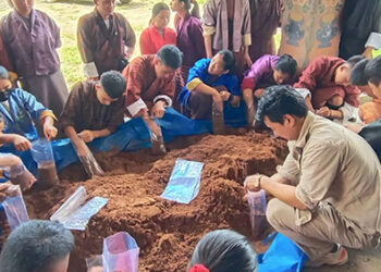 Beyond norm, a school grows Mushroom in sawdust