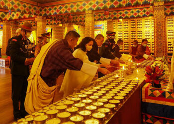 His Majesty offers prayers and thousand butterlamps for General Bipin Rawat