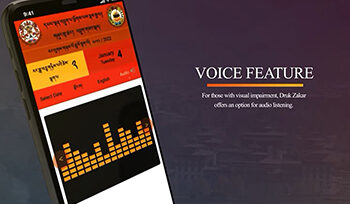 Audio feature in Druk Zakar App- for an inclusive society