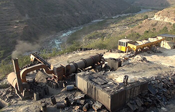 Residents worried about fumes from a blacktop mixing plant in Trashi Yangtse
