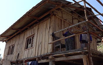 Tarayana Foundation and Bhutan Dragons Motorcycle Club help an elderly couple build a new house