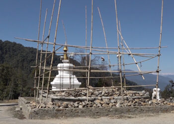 Drimed Namnyi Chorten construction behind schedule in Zhemgang
