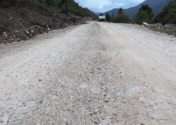 Residents worried monsoon will hamper blacktopping of GC road- Merak