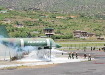 Mock drill preparing airport staff for emergency- Paro
