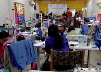 Bhutanese tailors learn to sew western garments