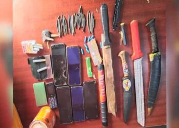 Four in custody for alleged illicit trafficking of marijuana and possession of lethal weapon- Paro