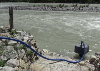 Damaged pipe of a solar water pump delays paddy transplantation in Punakha