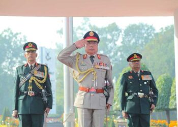 Lieutenant General Batoo Tshering in India