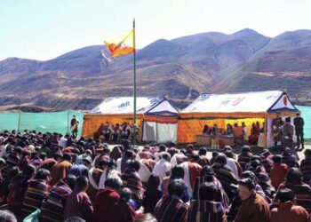 Her Majesty the Queen Mother Dorji Wangmo Wangchuck inaugurates houses for low-income people