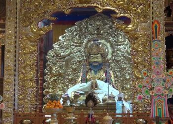 Zhabdrung Tongku or a thousand Zhabdrung statues installed in Wangdue Phodrang Dzong