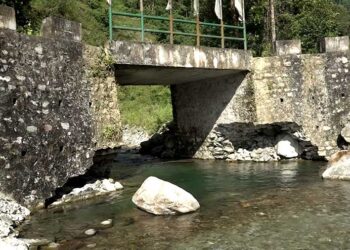 Causeway bridge in need of maintenance