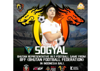 First Bhutanese to compete in e-football