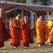 HH the Je Khenpo confers Dhar to newly appointed Lam Netens, principals & Khenpo