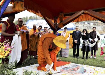 Salang Tendrel for the construction of the Royal Centre for Infectious Diseases held