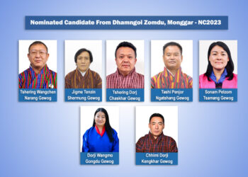 Monggar fields seven candidates for the NC Elections