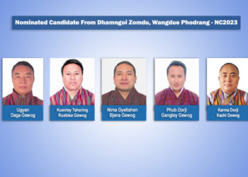 Wangdue Phodrang fields five candidates for the NC Elections