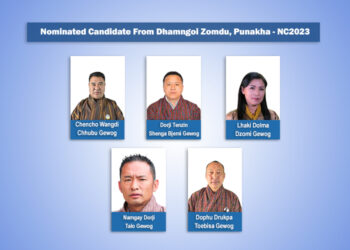 Punakha Dhamngoi Zomdu ends with five candidates and one alleged bribery complaint