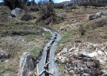New irrigation channel construction brings hopes of ending water crisis in Trashi Yangtse’s Jangphutse village