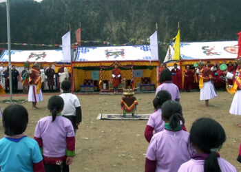 HRH Prince Jigyel Ugyen Wangchuck graces Olympic Day celebrations at Merak PS,Trashigang