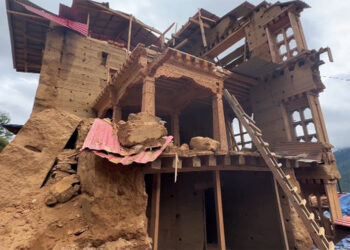 Jamdogoenpa Lhakhang in Haa suffers wall collapse