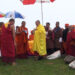His Holiness the Je Khenpo presides over Zhiwai Jinsey of Chenrezi at Maedtsho Gewog, Lhuentse
