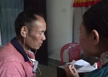 Ability Bhutan Society distributes hearing aids to people in Zhemgang