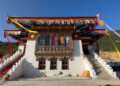 His Holiness the Je Khenpo consecrates Denchencholing Densa- Wangdue Phodrang
