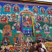 His Holiness the Je Khenpo consecrates Thongdrel and Kuenrey for Ugyen Guru Lhakhang at Pangbisa, Paro