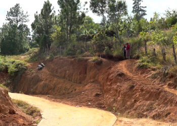 Excessive digging for Drukpa Kuenlay’s Rueb, sacred mud pill, poses risks of soil erosion in Punakha