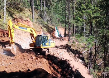 Construction of Laya Gewog Centre road resumes, bringing hope to people of Laya