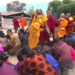 Dorji Lopen administers Gyelwa Jampai Kawang at Chorten Nyingpo, Punakha