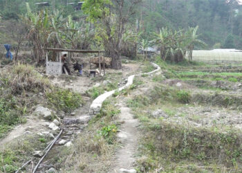 Unfinished irrigation channel leaves people frustrated