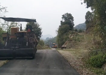 Chhimung GC road, last gewog centre road to be blacktopped in Pema Gatshel