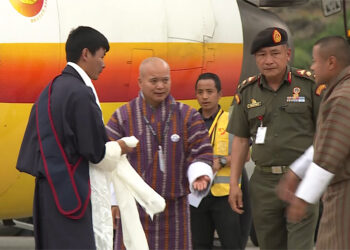 Jigme Pelden Dorji arrives in country after his expedition to Mount Everest
