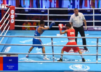 Bhutanese boxer’s international debut ends in quarterfinal loss to Indian boxer