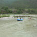 Police personnel train in swift water rescue