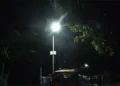 Malfunctioning solar streetlights in Namkhaling Demkhong, Gelephu Thromde