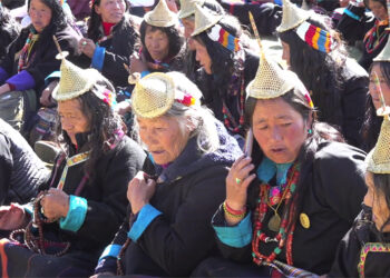 Laya’s youth uphold tradition by crafting the iconic Zhamu hat