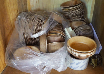 Turning areca nut leaf sheaths into eco-friendly plates