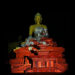 Buddha Statue comes alive with Gerry Hofstetter’s light display