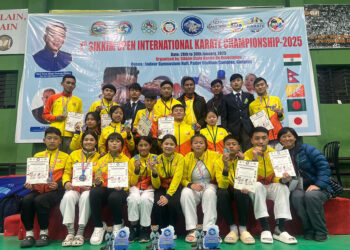 Bhutanese Karate team secures 21 medals at first Sikkim Open International Karate Championship 2025
