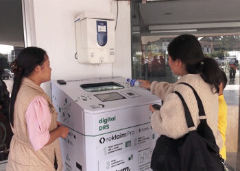 Installation of reverse vending machines for waste management in Gelephu