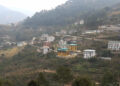 Lack of parking space at Traling, Monggar town