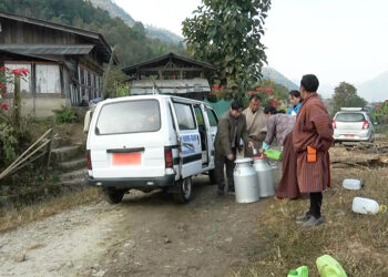Milk collection vans ease transport challenges for farmers in Nanong Gewog, Pema Gatshel