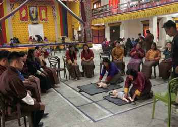 Gelephu ECCD facilitators equipped with first aid skills for child safety
