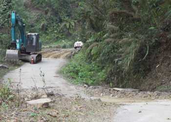 Norgaygang GC road in Samtse undergoes much-needed resurfacing after years of neglect