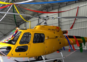 Private helicopter company Heli Bhutan inaugurates aircraft, set to begin flights next month