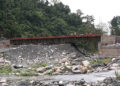 Permanent bridge nearing completion over Panchfaly stream, Sarpang