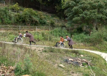 New footpath brings mobility and freedom to Draktsho’s wheelchair-using students in Trashigang