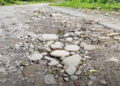 Deteriorating Jomotshangkha–Menjiwoong road in need of repair, Samdrup Jongkhar